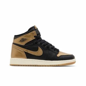 Like new Air Jordan 1 Retro High OG 'Black Gold'